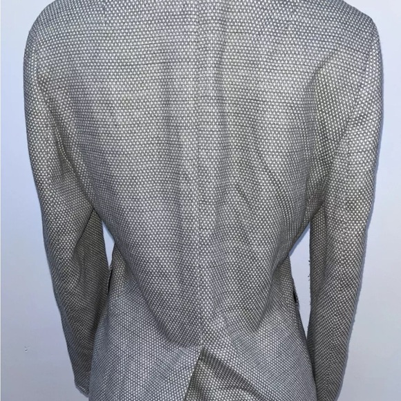 Akris Punto fitted wool gray one button blazer Jacket size 8 - Picture 4 of 5